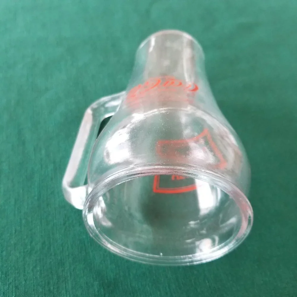 Vintage Coca-Cola Glass Mug Handle Red Lettering